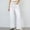 White, variant on BAODANN Women's Wide Leg Jeans High Waisted Stretchy Straight Leg Baggy Drawstring Zimbaplatinum Denim Pants Women Casual Pants Elastic Waist Track Women Beach Pants Petite Dress Pants for Women