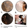 thumbnail image 3 of Designart "Victorian Woman with Umbrella in Pink and Black IV" Fashion Framed Wall Art Decor - Glam Pink Woman Victorian Entryway Framed Wall Art Print, 3 of 6