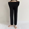 thumbnail image 5 of ylioge L-5X Plus Size Pajama Pants for Women with Pockets Straight Wide Leg Casual Solid Color Elastic Waist Loose Comfortable Homewear Pajamas Pant, 5 of 8