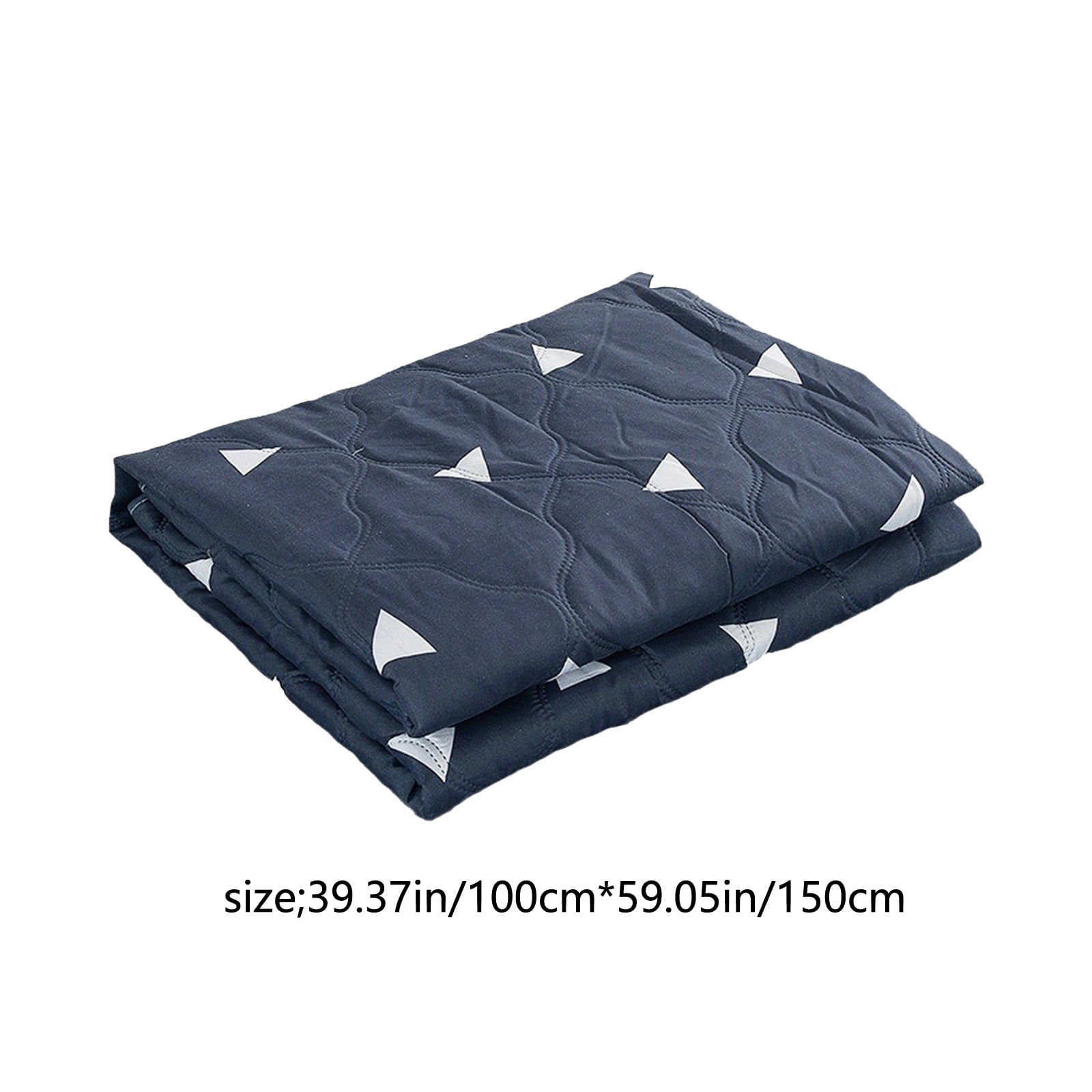Qocolhg Quilt Twin/Queen Size - Summer Conditioning Quilt, Oversized Bedding Soft Coverlet Quilts Queen Size, Machine Washable Lightweight Cotton Quilt for All Season (Dark Blue)