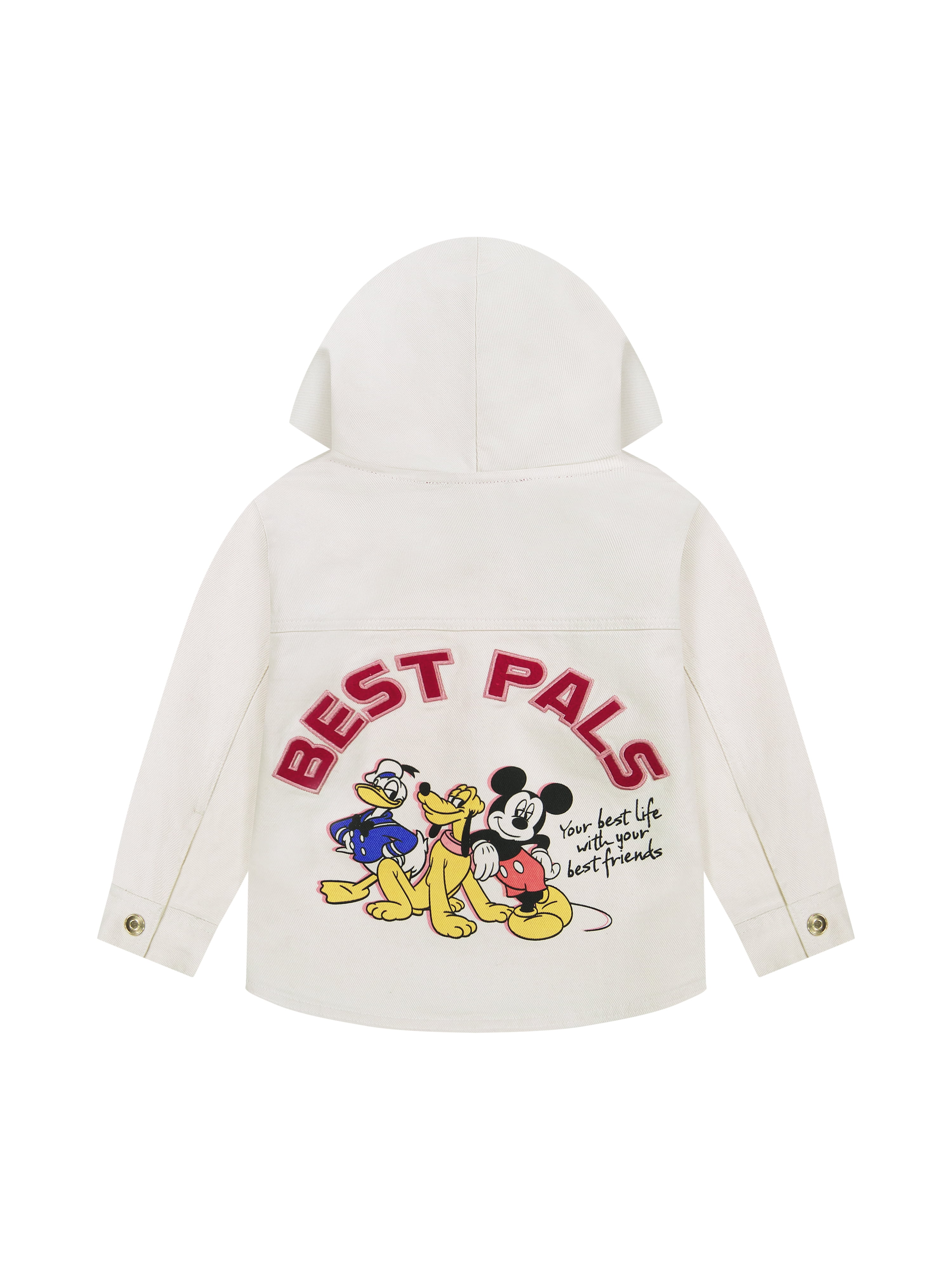 Mickey and Friends Toddler Boy Twill Shacket, Sizes 12M-5T