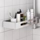 thumbnail image 3 of Organizador de baño de 3 niveles con altura ajustable y giro de 180°, de aluminio, sin necesidad de taladrar., 3 of 6