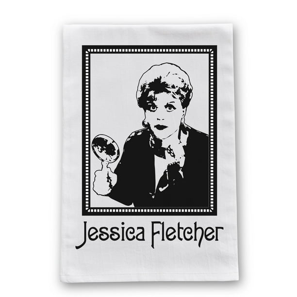 Jessica Fletcher Murder She Wrote Funny Murder Mystery Kitchen Towel - Jessica Fletcher Murder She Wrote Funny Murder Mystery Kitchen Towel -