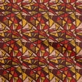 thumbnail image 1 of oneOone Polyester Spandex Maroon Fabric Abstracts Fabric For Sewing Printed Craft Fabric By The Yard 56 Inch Wide, 1 of 5