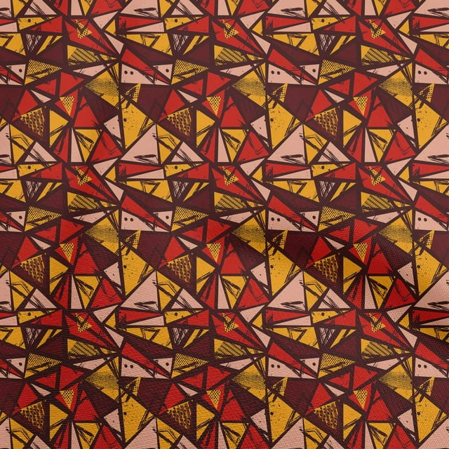 oneOone Cotton Poplin Maroon Fabric Abstracts Sewing Craft Projects Fabric Prints By Yard 42 Inch Wide