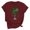 Wine, variant on Funny Lucky St Patrick's Day Shirt for Women Irish Shamrock Paddy's Day T-Shirt Casual Crewneck Short Sleeve Tees