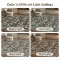 thumbnail image 7 of ODIKA 3'x5' Navy Blue Ornate Floral Washable Throw Rug Intricate Botanical Motifs With Classic Symmetrical Design Stain Resistant, Low Profile, Non-Slip for Entryway, Kitchen, Mudroom, 7 of 7