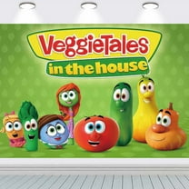 Veggietales Backdrop Banner Party Supplies Poster Movie Theme Background for Photography Birthday Decorations