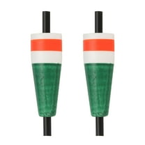 Uxcell Fishing Floats, 3 Inch Popping Floats Slip Bobbers Popping Corks Float Weighted Bobbers Fishing Tackle (2 Pack, Green)
