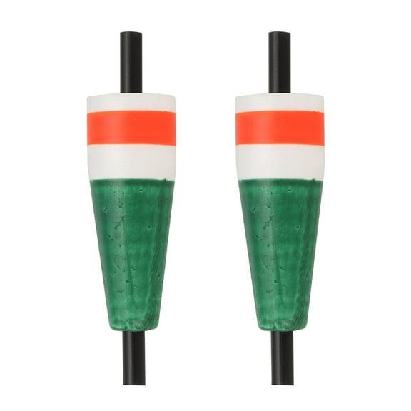 Uxcell Fishing Floats, 3 Inch Popping Floats Slip Bobbers Popping Corks Float Weighted Bobbers Fishing Tackle (2 Pack, Green)