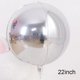 thumbnail image 1 of 1 pieza de oro rosa 4D 22 globo de lámina redonda decoración de globo de Metal degradado, 1 of 2