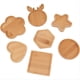 thumbnail image 1 of Juego de 7 Mini Bases de Mosaico de Madera para Manualidades, Kit de Posavasos de Mosaico de Madera de Formas Variadas para Proyectos de Vidrio Artesanales., 1 of 5