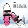 thumbnail image 4 of Lightweight Aluminum All Terrain Snowshoes for Men Women Youth Kids, with Unisex Hiking Poles and Tote Bag, 14"/21"/25"/30", 4 of 7