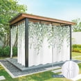 thumbnail image 6 of Outdoor Curtains for Patio Waterproof, Eucalyptus Leaves Outdoor Privacy Panels Grommet, Green Summer Botanical Weeping Blackout Outside Curtains for Porch/Cabana/Pergola/Gazebo 54"x108", 1 Panel, 6 of 8