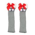 thumbnail image 2 of Christmas Long Boot Socks For Womens Party Ribbed Knitted Bowknot Leg Warm Cute Crochet Fashion Winter Socks For Girls Womens,Z1-Light Gray,One Size, 2 of 6