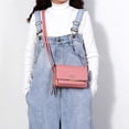 thumbnail image 4 of Bolso de cuero Zulema Rosado Embrague de hombro para mujer, 4 of 8