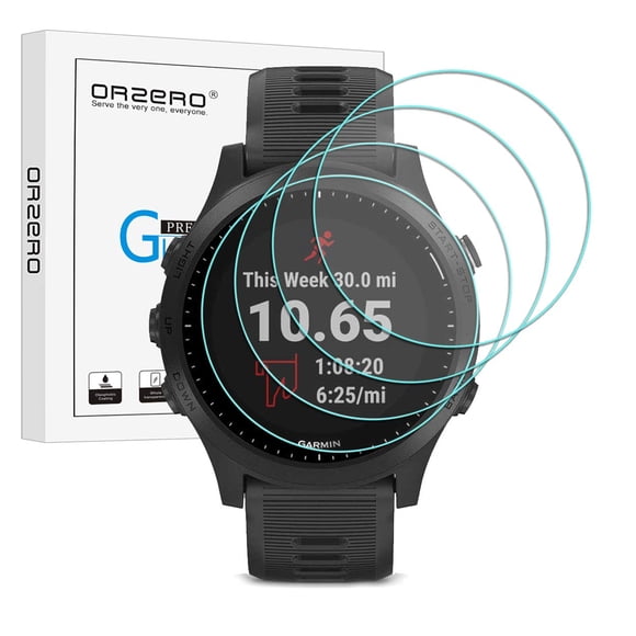 Protector de pantalla Orzero de cristal templado Garmin Forerunner 945