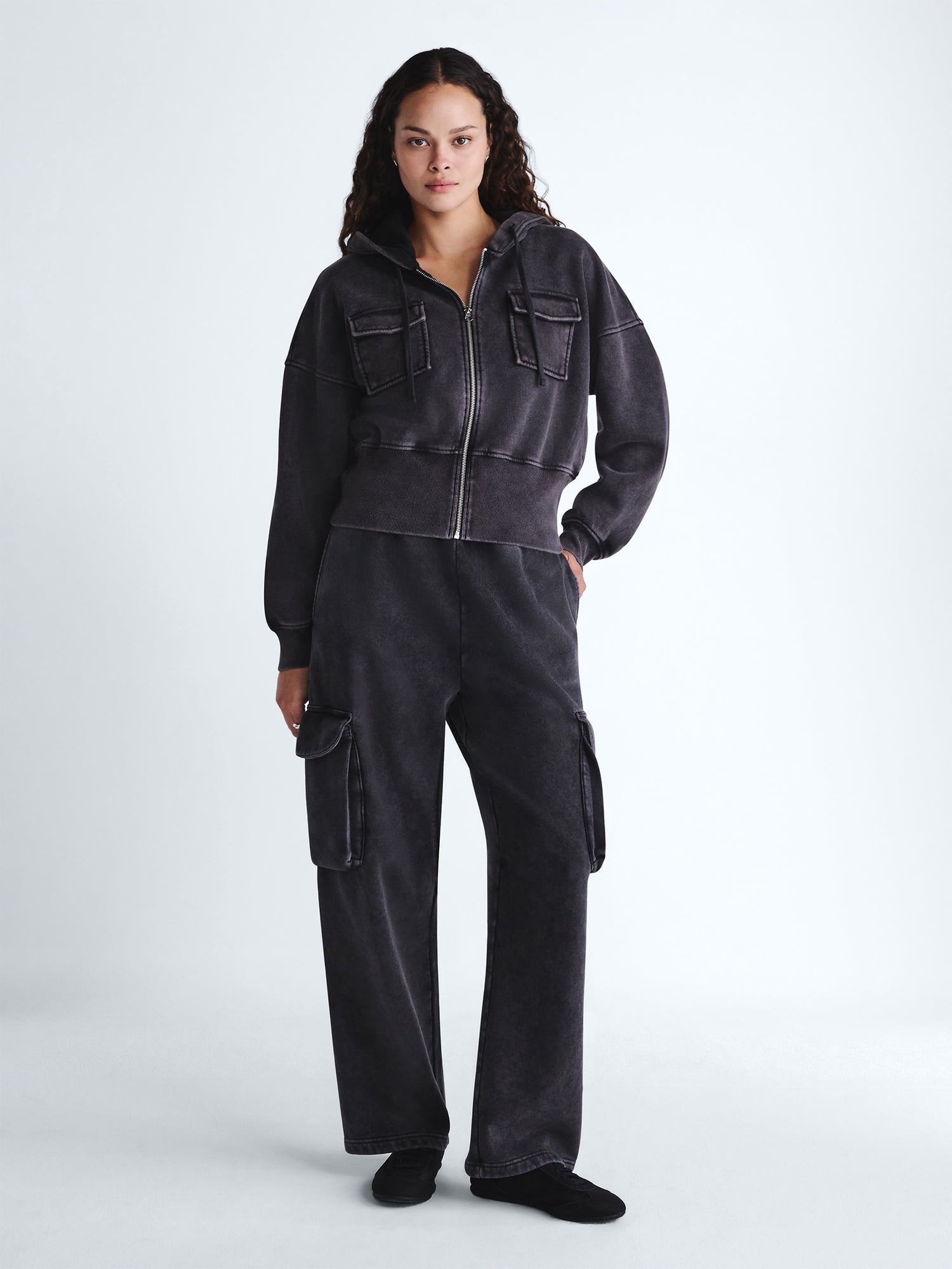 Scoop Women’s and Women’s Plus Full Zip Hoodie, Sizes XS-4X