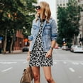 thumbnail image 4 of Naloa Similar To Leopard Print Print Women's Summer Spring Casual Beach Sundress,Vacation Sleeveless Tank Crewneck Loose Dresses, 4 of 7