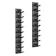 thumbnail image 4 of Organizador de 2 piezas para gorras de béisbol con capacidad para hasta 18 sombreros para armario de puerta Negro, 4 of 9