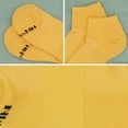 thumbnail image 2 of BambooMN Unisex Mens and Womens Quarter Socks Made of Rayon from Bamboo - Yellow - 4 Pairs - Medium, 2 of 7