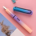 thumbnail image 5 of Piston-filled Fountain Pen Gradient Color Design Refillable Fine Medium Nibs for Ideal for Students Writing Practing, 5 of 19