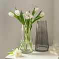 thumbnail image 4 of Transparent Glass Small Flower Vase Decoration Simple Flower Arrangement in Living Room Water-fed Dry Flower Flower Vase, 4 of 5
