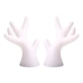 thumbnail image 1 of Thinsony 2pcs Antlers Sticker Easy To Install Christmas Car Sticker With Waterproof Antlers Cute Stylish white small 1Set, 1 of 6