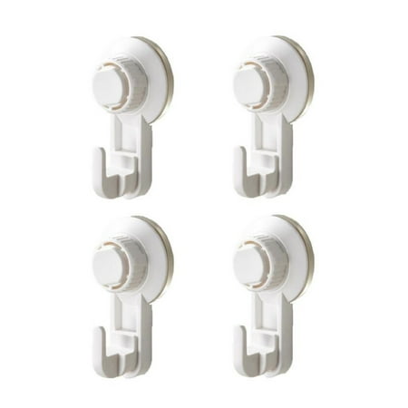 

iMESTOU Hooks/Hangers/Holders Tool Bag Saving Vacuum Cup Hook Hookless Suction Cup Bathroom Kitchen Suction Cup Hook 4PCS