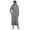 A03-Grey, variant on Mens Bathrobe, Soft Plush Long Fleece Robe, Full Length, Comfy Nightdress(A03-Black,4XL)