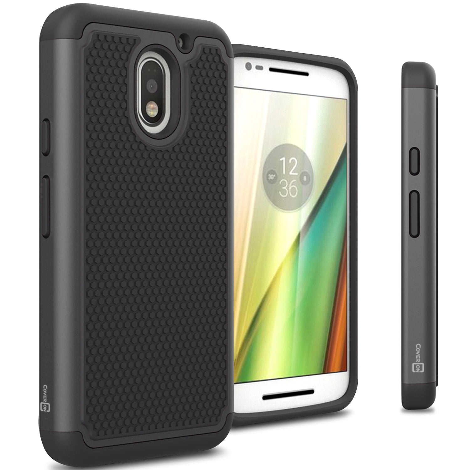 Verbinding Verrijking Spijsverteringsorgaan CoverON Motorola Moto E 3rd Generation Case, HexaGuard Series Hard Phone  Cover - Walmart.com