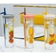 thumbnail image 3 of Fruit Infuser Water Bottle with Foldable Straw, Leakproof and Shatterproof Pink/Yellow, 3 of 5