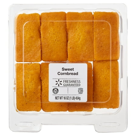 Freshness Guaranteed Mini Sweet Cornbread , 16 oz, 8 Count