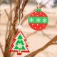 thumbnail image 5 of Gibobby 12pcs Adornos colgantes de Navidad Adornos para árboles de Navidad Colgantes de Navidad Adornos en forma de y árbol para el árbol de Navidad(Red), 5 of 5
