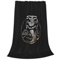 thumbnail image 2 of Manta Cobra Kai para sofá: mantas súper suaves y acogedoras para mujeres, linda manta para niñas, 50 x 60 pulgadas para sofá, cama y decoración del hogar, manta de microfibra ultra suave, 2 of 8