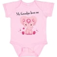 thumbnail image 3 of Inktastic Aditi My Grandpa Loves Me Pink Elephant Beautiful Girls Baby Bodysuit, 3 of 5