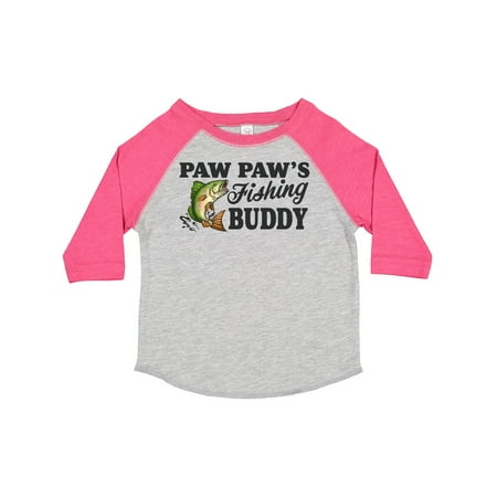 

Inktastic Paw Paw s Fishing Buddy Gift Toddler Boy Girl T-Shirt