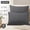 Dark Grey, variant on King Size Waffle Weave Pillowcases 2 Pack, 600 Thread Count 100% Egyptian Cotton, Ultra Soft Breathable Pillow Shams with Envelope Closure, Navy Blue 20x36 Inches