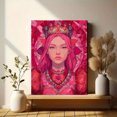 thumbnail image 6 of UXIEQU Pink Queen Mosaic Canvas Wall Decor 15.75x11.81 Inches, 6 of 8
