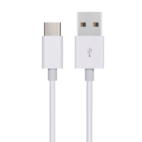 Injueey Cable de carga rápida para teléfono 2A (Max), Cable USB tipo C, de Android, Cable de datos tipo C para P40 Mate 30 Teléfono y Comunicación blanco 1m