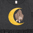 thumbnail image 4 of Inktastic Moon Bats Girls Toddler Dress, 4 of 5