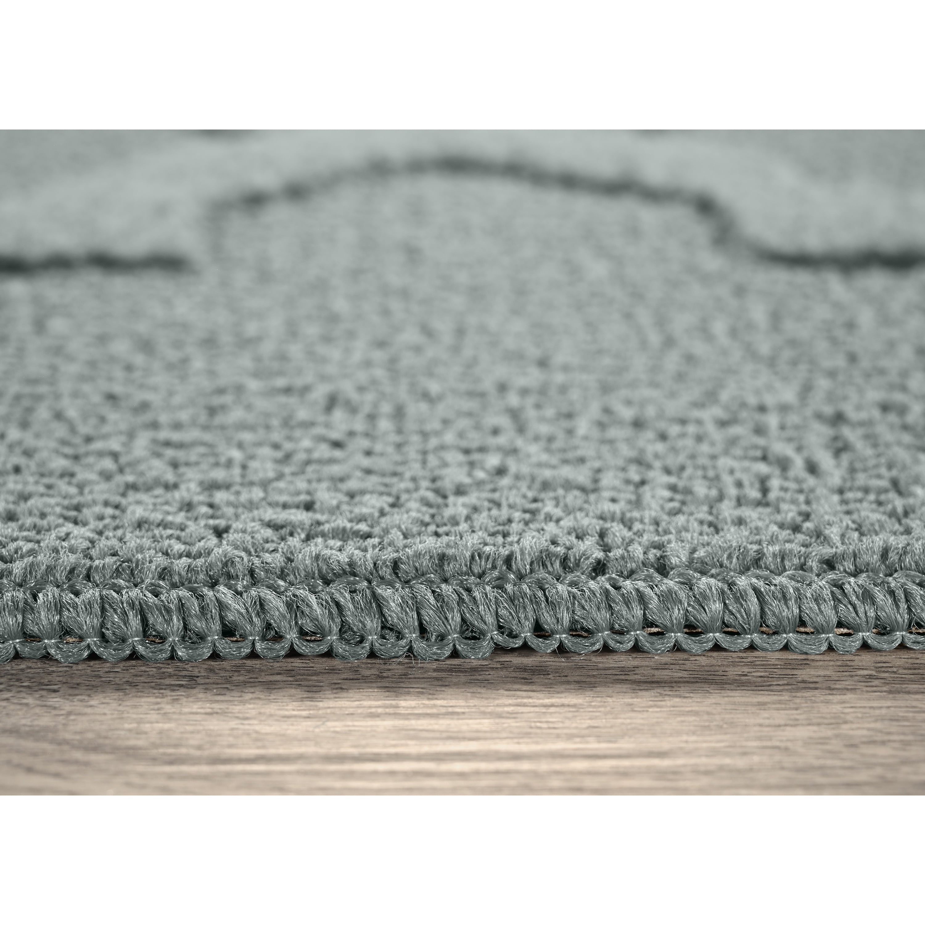 Garland Rug Quatro Polypropylene Sea Foam Indoor Runner Rug, 3' x 12'