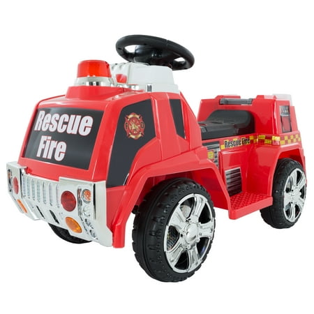 Ride on Toy, Fire Truck for Kids, Battery Powered Ride on Toy by Hey! Play! - Toys for Boys and Girls, Toddler - 5 Years