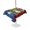 Red, White, Blue, Green, variant on Outdoor Tablecloth with Umbrella Hole for Patio/Picnic/Party/Camping, Puerto Rico Flag Frog Waterproof Table Cloth Rectangle Table Cover Washable, Rustic Red Blue White Floral (60"x 84")