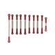 thumbnail image 5 of Vogacara Amortiguador de orugas RC, accesorios de bricolaje con asiento de extensión, piezas de repuesto portátiles, Kit de actualización de Metal de Kits de construcción modelo Rojo Vogacara FN001315-01, 5 of 6