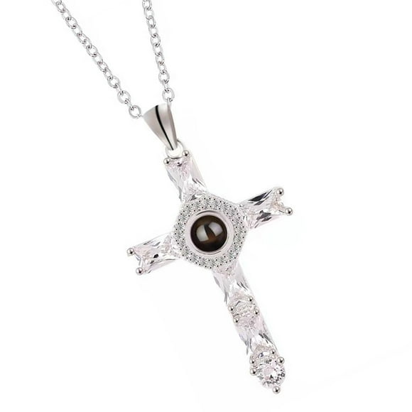 crativent Pendants Necklace Fashion Religious Elements Charm Choker Women Classic Jewelry Gift Wedding Party Holiday Friendship platinum