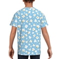 thumbnail image 5 of Wukai Blue Popcorn Youth Unisex Short Sleeve T-Shirt for Boys, Girls, Teens, and Kids-Small, 5 of 7