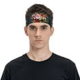 thumbnail image 2 of Daiia Summer Birds and Flowers printed Men's Performance Headband,Sports Headbands,Moisture Wicking Workout Headband, 2 of 9