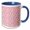 Blue/White, variant on 3drose, Geometric Pattern Background - Abstract Colorful Vector Design, 11oz Two-tone Red Mug