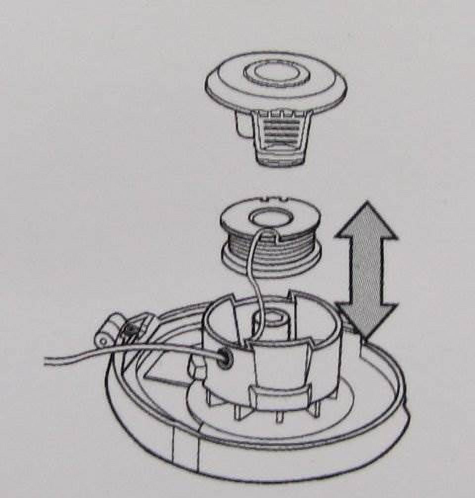 2) WORX WA0004 Replacement Trimmer Line Spool WG150-166